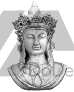 Budha socha - busta kráľovského Budhu