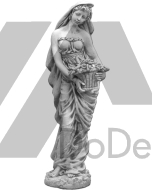 Dekoratívna socha krásnej ženy