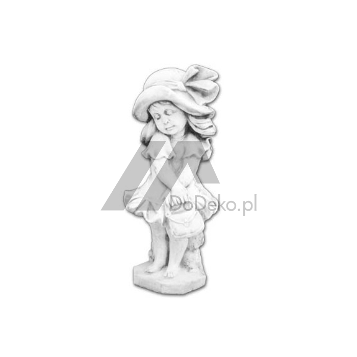 Dekorativna socha - dievca v klobuku