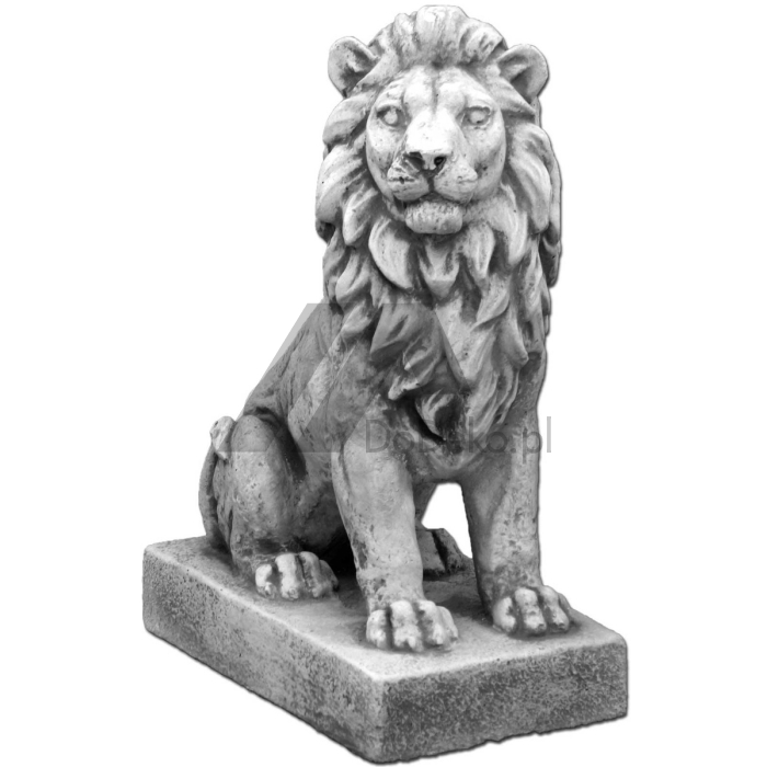 Dekoratívne postava - sediaci lev ( vľavo )