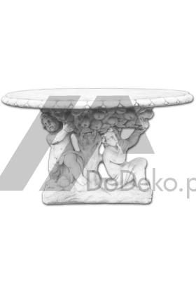 Záhradný stôl so sochou